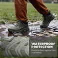 thumbnail image 5 of NORTIV 8 Men's Waterproof Hiking Shoes Non-Slip Lightweight for Walking Comfort Outdoor Trekking Camping Climbing Daily Fashion Sneakers Armadillo FieldLite, 5 of 8
