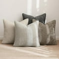 thumbnail image 5 of Lomyolo Set of 4 Chenille Pillow Covers - 18x18 Inch Soft Farmhouse Decor for Couch, Sofa, Bedroom Spring Summer Farmhouse Accent Boho Cushions Decor, 5 of 6