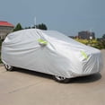 thumbnail image 3 of Universal SUV/Sedan Full Car Covers Outdoor Waterproof Sun Rain Snow Protection UV Car Umbrella Silver S-XXL Auto Case Cover, 3 of 6