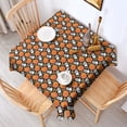 thumbnail image 2 of Halloween Ghost & Pumpkin Pattern Square Tablecloth,Waterproof Square Table Cover,Wipeable Spillproof Washable Table Cover for Home Kitchen Party Decor 42"X42"(107x107cm), 2 of 6