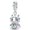 Magic Little Silver Dragon, variant on European 925 Sterling Silver Heart Charm Cute Animals fit Bracelet for Women Jewelry,Pug Dog,Pet,Pug Dog,Pet