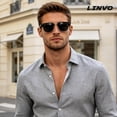 thumbnail image 3 of LINVO Classic Retro Polarized Sunglasses for Men Women Fishing Driving Hiking-2 Pairs, 3 of 10