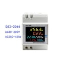 thumbnail image 3 of 2X Monitor de CA de Riel DIN 6IN1 40-300V 100A Factor de Potencia de Corriente de Voltaje Medidor de Frecuencia de Energía Eléctrica KWH VOLT AMP, 3 of 5