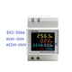 thumbnail image 3 of 2X Monitor de CA de Riel DIN 6IN1 40-300V 100A Factor de Potencia de Corriente de Voltaje Medidor de Frecuencia de Energía Eléctrica KWH VOLT AMP, 3 of 5