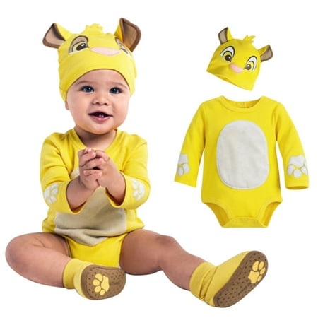 

Yubatuo Newborn Infant Baby Boys Girl Cartoon Embroidery Romper Jumpsuit Hat Outfits SetYellow70