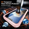 thumbnail image 3 of TECH CIRCLE for iPhone 16E PC+TPU Case,Built-in Screen Protector Shockproof Anti Spy Magnetic Back Phone Case Compatible with Magsafe[Bubble Free]Full Body Bumper Protective Cover,Pink, 3 of 5