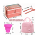 thumbnail image 2 of Lunch Box  Bloosom 2 Niveles Loncheras Topper 1400ml+ Bolsas+ Taza Rosa, 2 of 4