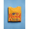 thumbnail image 3 of Proud To Be An American Sweatshirt Women -Image by Shutterstock, Female 5X-Large, 3 of 4