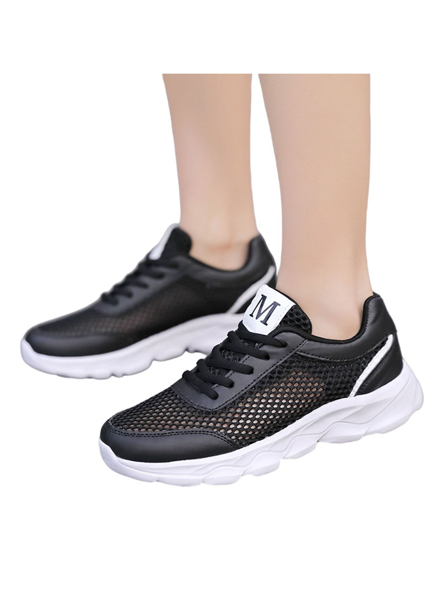 Womens Ladies Trainers Lace-up Fitness Sports Shoes Athletic Running Sneakers