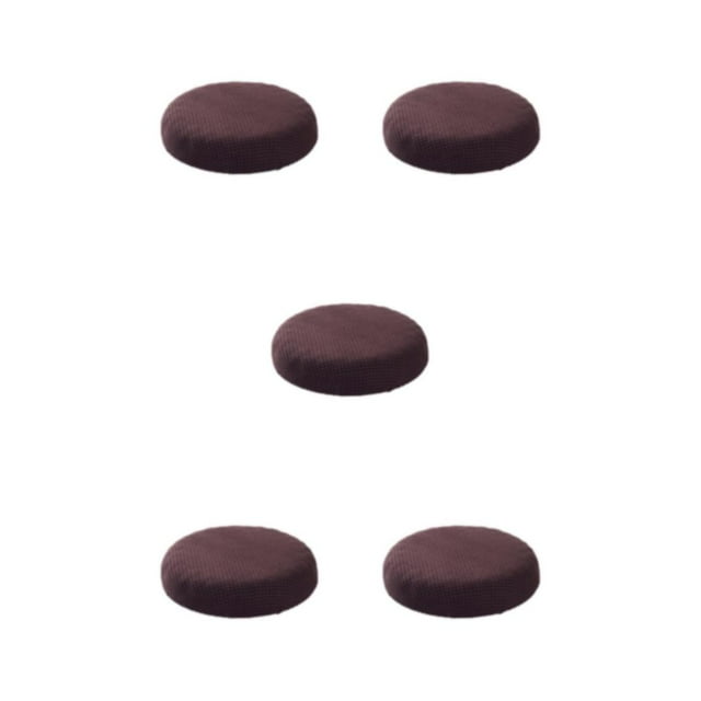 Redempat Seat Covers Grippers Backing And Elastic Band For Versatile On Most Stools dark coffee 5Set
