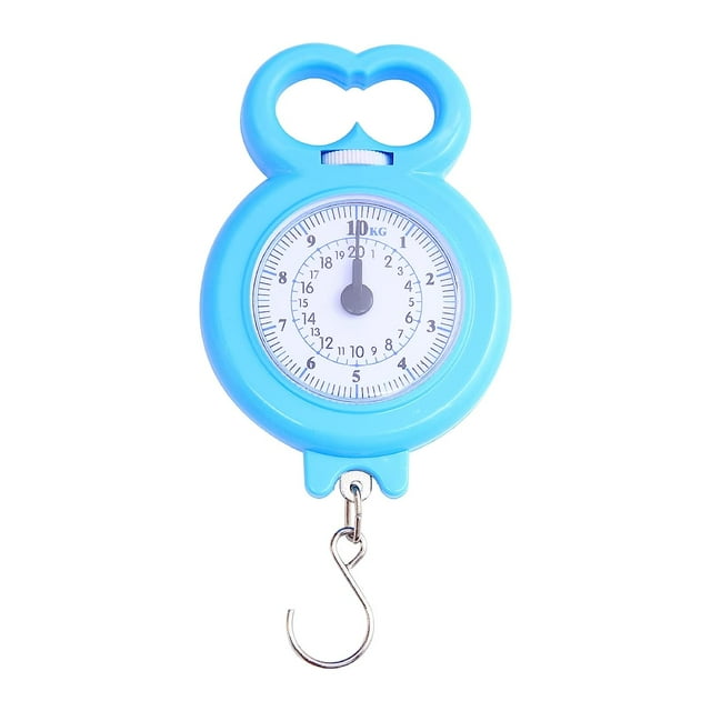 Báscula de equipaje Báscula de equipaje portátil Báscula de equipaje analógica Báscula de equipaje mecánica Báscula de equipaje sin batería Báscula de resorte máx. 10 kg para viajes, vida familiar, con gancho Sincero Electrónica