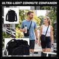 thumbnail image 2 of Clossjun Men Women Crossbody Bags Water Bottle Holder With Strap Adjustable Belt Fashion Bags For Water Bottles Outdoor Hiking Work Out Back To School Black, 2 of 5