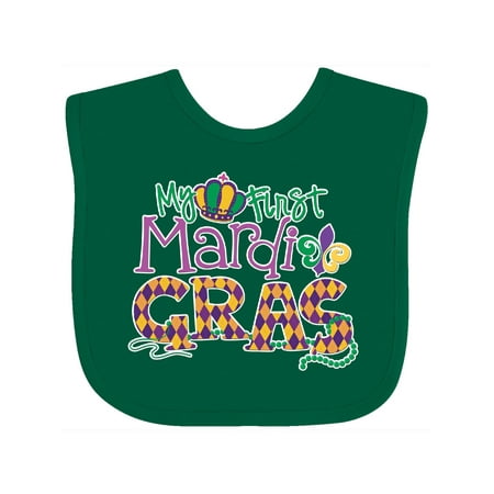 

Inktastic My First Mardi Gras Gift Baby Boy or Baby Girl Bib