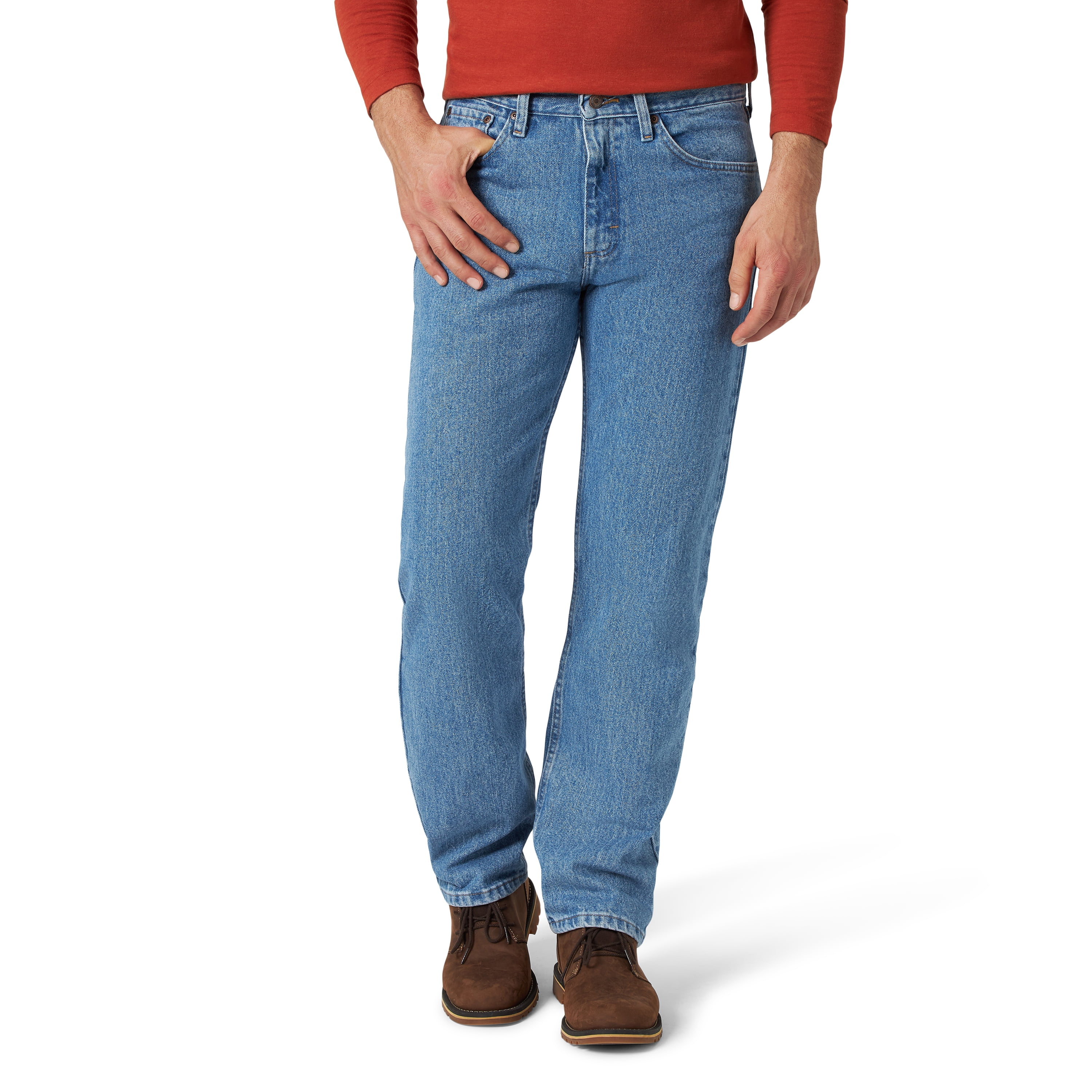 wrangler relaxed fit jeans 46x30
