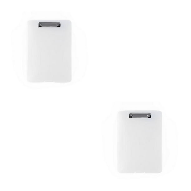 Cateissary Bolsa de almacenamiento Portapapeles de escritura Organizador de papel Estilo simple Multifuncional Oficina Estudiante Accesorios Transparente 2piezas