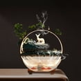 thumbnail image 3 of Tabletop Waterfall Fountain Fish Tank Landscape Atomizer Water Ornament Indoor, 3 of 11