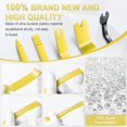 thumbnail image 3 of 5 pcs Auto Trim Removal Tool Kit, No Scratch Plastic Pry Tool Kit - Interior Door Panel Clip Fastener Removal Set for Vehicle Dash Radio Audio Installer (Yellow) Yellow, 3 of 5