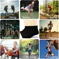 thumbnail image 7 of 6 Pack Men's Ankle Cotton Athletic Running Sports Socks Black Size 10-13, 7 of 7