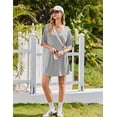 thumbnail image 4 of Ekouaer Nightgown for Women Bamboo Viscose Sleepshirt short sleeve Nightshirt V Neck T shirt Night gown Boyfriend Sleepwear, 4 of 6