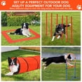 thumbnail image 3 of Dog Agility Training Equipment, Perfect Obstacle Course Backyard Set with Tunnel, 2 Agility Hurdle, 8 Weave Poles, Jump Ring, Pause Box, Toy Balls and Storage Bag, Dog Outdoor Game Sets (87 PCS), 3 of 8