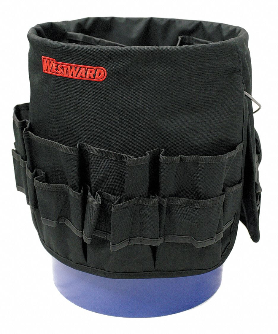 Bucket Tool Organizer, Black Polyester