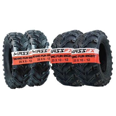 MASSFX 21x7-10 Front & 20x11-9 Rear Tire Set (4-Pack) - All-Terrain ATV UTV Tires MK Series