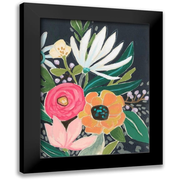 Vess, June Erica 12x14 Black Modern Framed Museum Art Print Titled - Garden Interlude I