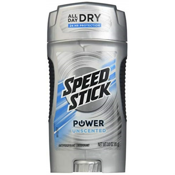 speed stick power solid a/p deodorant unscented 3 oz. (pack of 2)