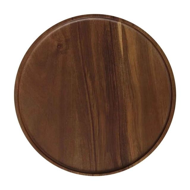 ZZkhGO Solid Wood Serving Tray, Handcrafted Dessert Platter, Multi-Purpose Storage Tray for Tea Cup Snack Kitchen