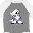thumbnail image 4 of Inktastic Old English Sheepdog Boys or Girls Long Sleeve Baby Bodysuit, 4 of 5