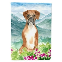 Carolines Treasures CK2542GF Mountain Flowers Boxer Flag Garden Size Small multicolor