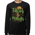 thumbnail image 2 of Tacos and Margs Long Sleeve Shirt Unisex 5X-Large Black, 2 of 5