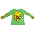 thumbnail image 1 of Teenage Mutant Ninja Turtles Long Sleeve Costume Toddler Green T-Shirt & Eye Mask, 1 of 2