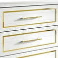 thumbnail image 4 of Castle Place Glam 6-Drawers Dresser, White, 4 of 8