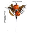 thumbnail image 2 of HBICUIH Halloween Pumpkin Leaf Branch, Plastic Home Floral Arrangement Accessory for Halloween Party Decor, 2 of 5