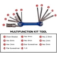 thumbnail image 3 of Kit de herramientas para bicicleta, multiherramienta para bicicleta, kit de reparación de bicicletas, accesorios para ciclismo, acero inoxidable liviano, corte de cadena, accesorios para mot, 3 of 5