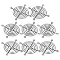 thumbnail image 1 of Unique Bargains 80mm Fan Finger Grill Metal Grill Protector Guard Fan Protective Cover 8 Pack, 1 of 6