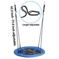 thumbnail image 6 of ZenSports Durable Hanging Ropes Saucer Metal Swing Set, 87 in x 65 in x 71 in, 6 of 10