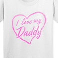 thumbnail image 4 of Inktastic I Love My Daddy in Pink Chalk Heart Youth T-Shirt, 4 of 5