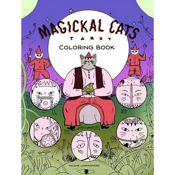 Magickal Cats Tarot Coloring Book, (Paperback)