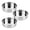 3pcs, variant on Queroig Stainless Steel Cake Pans Round Baking Tins for Oven Air Fryer Pressure Cooker Stackable Multipurpose Bakeware for Cakes Pizza Steamed Dishes