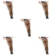 thumbnail image 1 of relayinert Confortable Femmes Molleton Doublé Collants Faux Collants Translucides Noir 320g 5PCS, 1 of 1