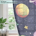 thumbnail image 4 of Universe Planets Stars Blackout Curtains 63 inch Length 2 Panels Window Decoration Curtains for Bedroom Living Room, 4 of 6