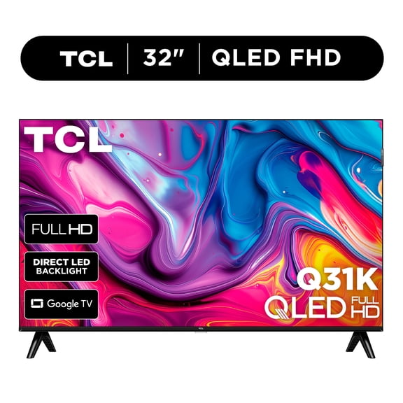TCL 32" Q31K Series QLED 1080P FHD Smart Google TV (NEW 2025) - 32Q31K