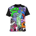thumbnail image 3 of Garten of Banban Tee Men's Short Sleeve Printed T-Shirt Casual Wear Round Neck Trendy Shirts Versatile Outfit Top L, 3 of 5