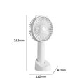 thumbnail image 3 of Ventilador de mano de moda Mini ventilador portátil cómodo para dormitorio de estudiantes (blanco) Ehuebsd Libre de BPA, 3 of 7
