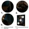 thumbnail image 3 of Designart "Royally Crowned Boston Terrier" Animals Canvas Wall Art - Traditional Black Dog Entryway Wall Art, 3 of 6