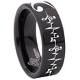thumbnail image 6 of Bass Clef Tungsten Carbide Ring, 6 of 9