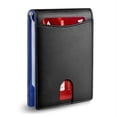 thumbnail image 1 of Card Case Leather Card Case Microfiber Card Case RFID Anti-theft Brush, 1 of 5