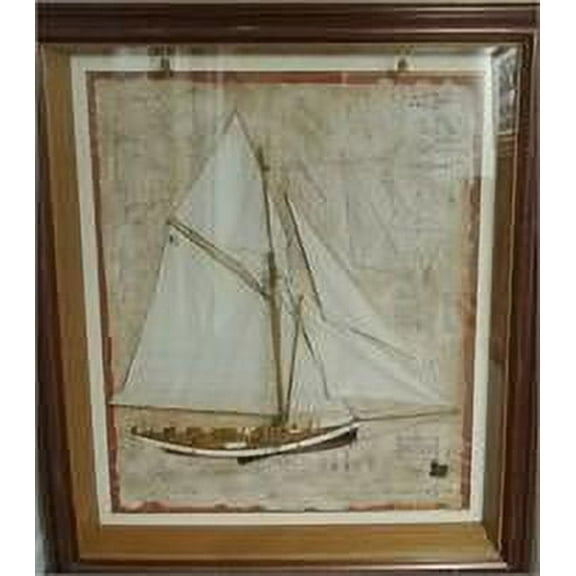 The Puritan by "ED Burgess" 1885 Framed